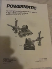 POWERMATIC 4 Speed Stock Feeders PF-31 33 Owners Operators Service Parts Manual