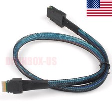 SAS 4.0 SFF-8654 4i 38pin to SAS SFF-8087 Target Raid Convertor Power Cable US