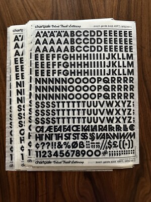 Brandneu 1980er Chartpak Velvet Touch Schriftzug Avantgarde fett 48pt M15248C