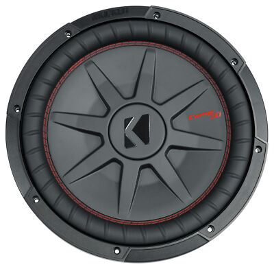 KICKER 48CWRT124 CompRT 1000w Shallow 12'' Subwoofer DVC 4-ohm Car Sub COMPRT12
