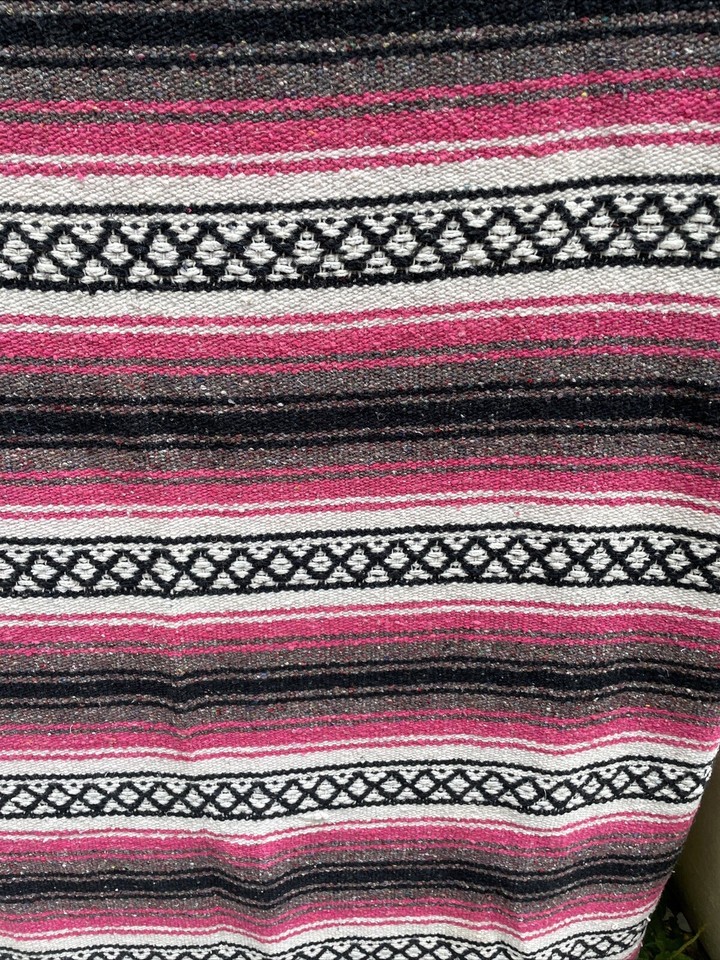 Serape Throw Blanket BAJA STYLES Large Mexican Falsa Blanket - Foto 10