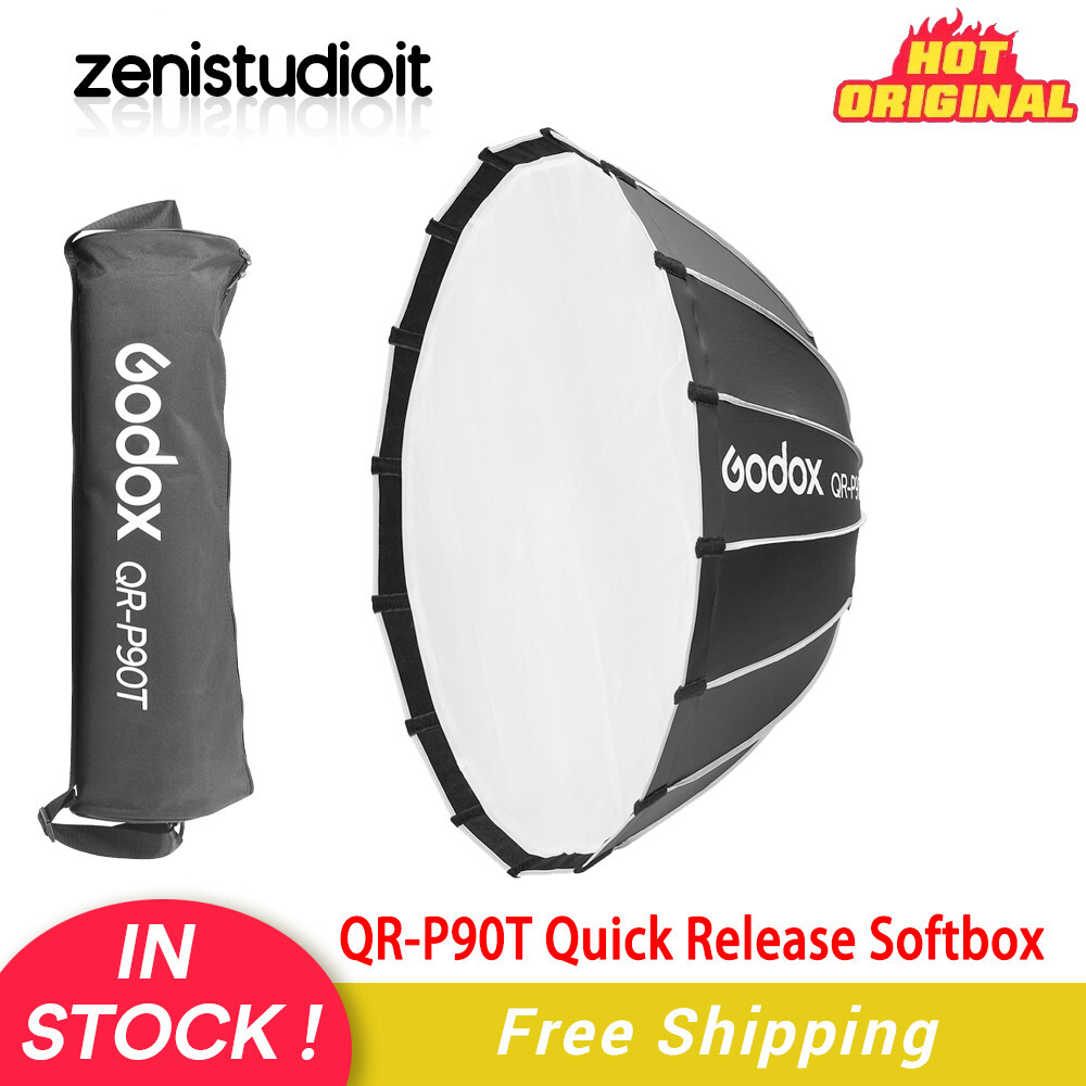 Godox QR-P90 90cm Deep Parabolic Quickly Releas Bowens Mount Softbox For Studio - Foto 3