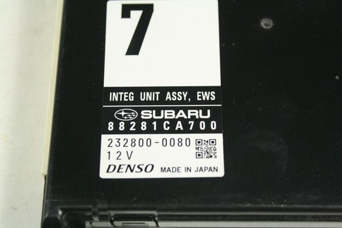 TOYOTA GT86 SUBARU BRZ 2.0L 2012- INTERGRATION INTEG UNIT ASSY, EWS 88281CA700 - Picture 9 of 9