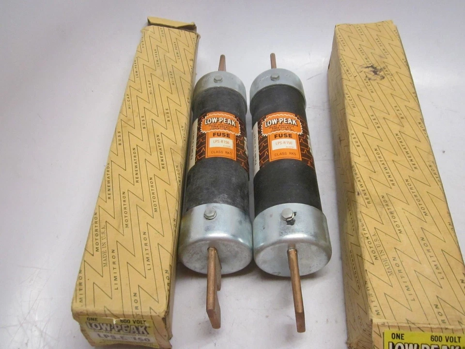 Lot of 2 Bussman Low-Peak LPS-R-150 Fuse Dual-Element LPS-R 150 - Image 4 of 4