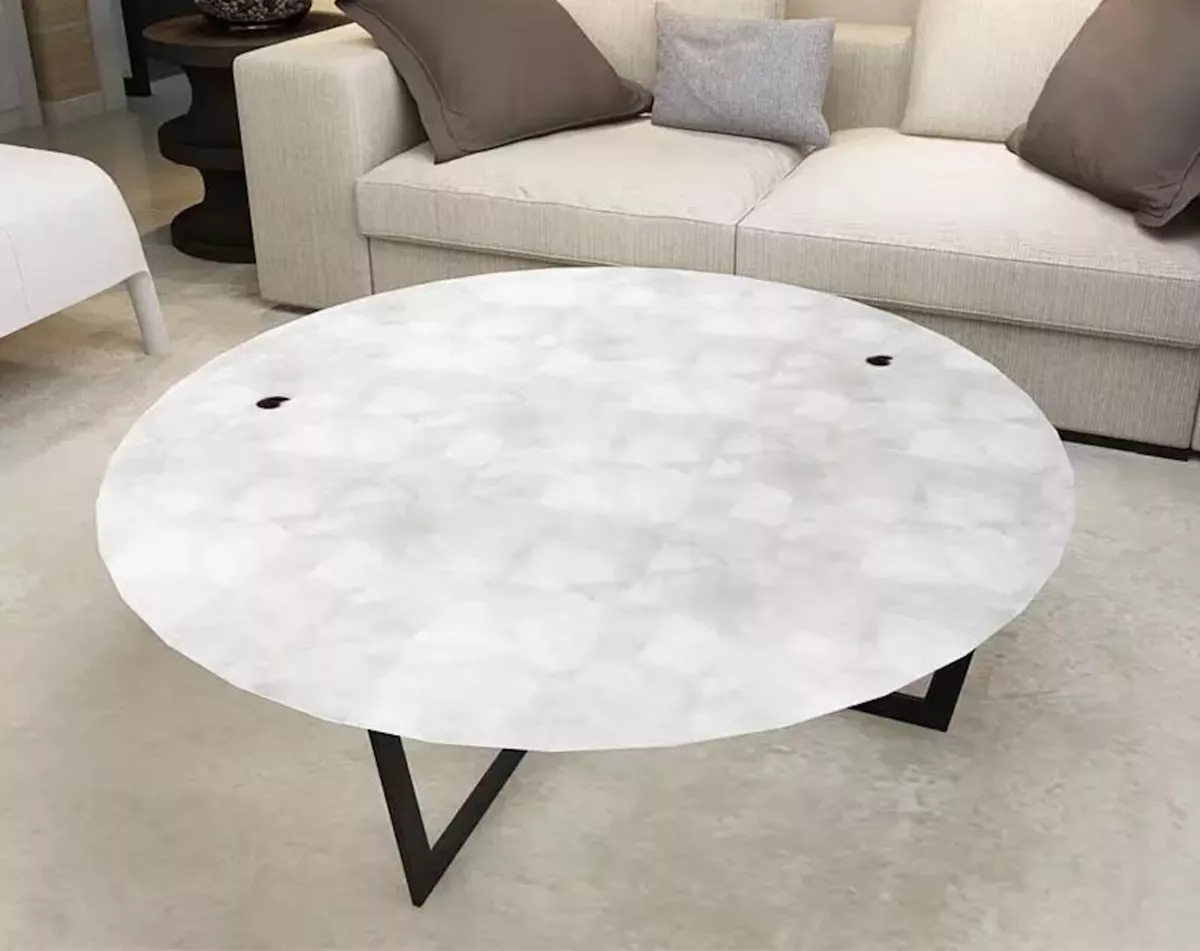 Quartz stone coffee online table