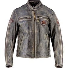 Veste Blouson L Cuir moto CE Helstons Ace 10 ans Doublure Harley Triumph indian