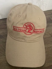 TREE HOUSE BREWING Embroidered Logo Hat Tan w/ Red Adjustable Strap