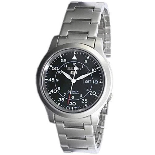 SEIKO Watch Overseas Model SNK809K1 Black Metal Belt Men's Watch