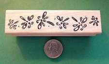Dragonfly Border, wood mounted rubber stamp