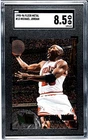 Michael Jordan basketball card SGC 8.5 Nm-Mt+  1995 Metal Bronze SP Bulls GOAT