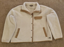 The North Face Womens Medium Jacket White Long Sleeve Collar Pockets M