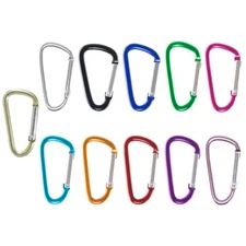 40mm Durable Aluminum Mini Carabiner Clip Clasp Hook Keychain Spring Load