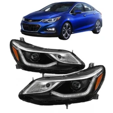 LED Headlights Headlamps Fit For 2016 2017 2018 2019 Chevy Cruze Left+Right