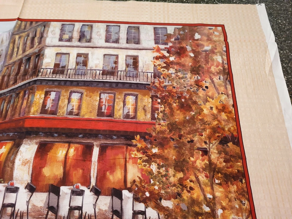 Panel de Obras de Arte Paris Café 23x42 Galaxia de Gráficos QT Street Scene Foto 3 de 4