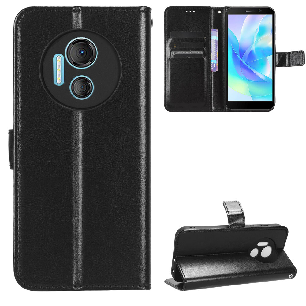 For  Doogee X97 / X97 PRO Crazy Horse Magnetic Flip PU Leather Wallet Case Cover