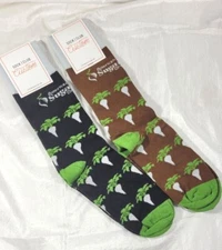 2 Pairs Custom Sock Club American Sugarbeet Growers Association - Brown & Black