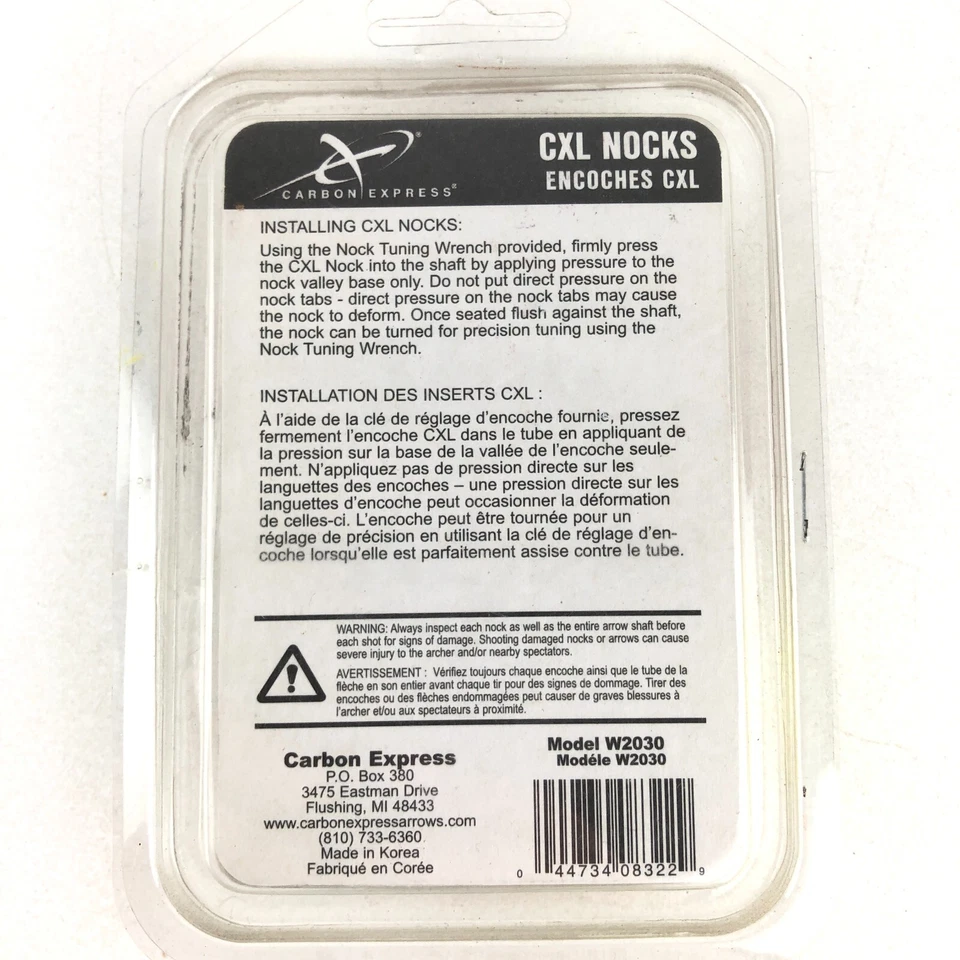 Carbon Express CXL Nocks Fluorescent Yellow NOS 12 Pack, 11 Grains W2030 - Image 4 of 4