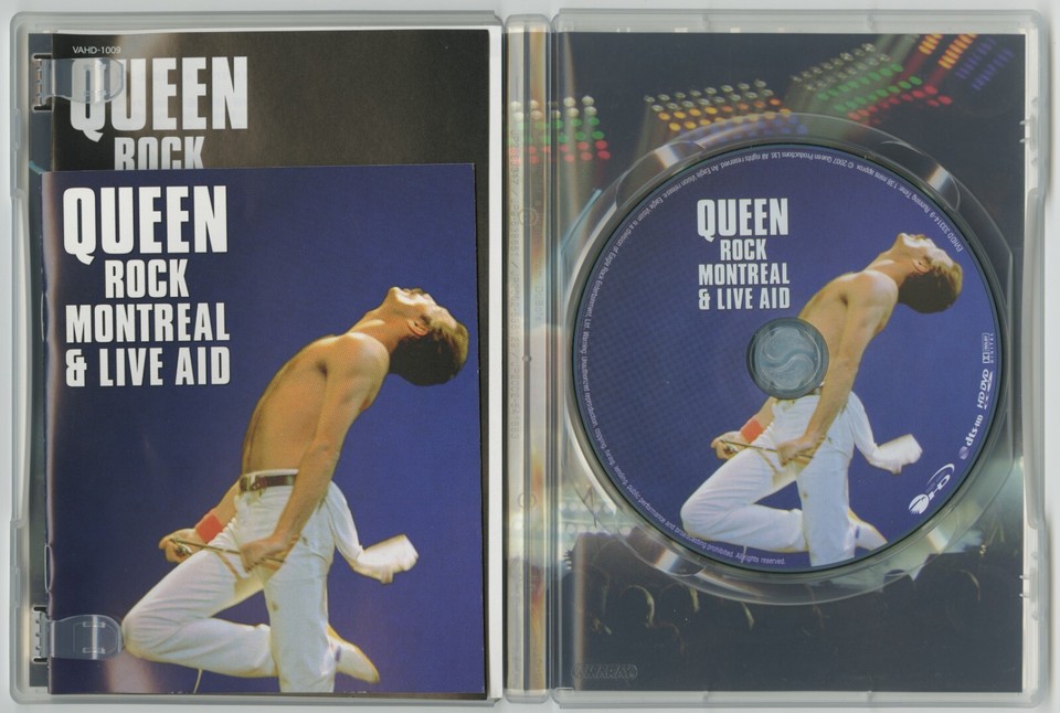 QUEEN Rock Montreal & Live Aid (2007 Japanese HD DVD VAHD1009) eBay