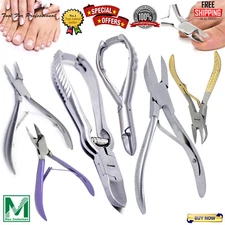 Toe Nail Nippers Professional Manicure Tool Heavy Duty Podiatry Cutters Clippers
