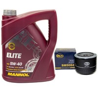 MotoröL Set 5W40 5 Liter + ÖLfilter SM5084 FüR Fiat Ducato Kasten VW Multivan V