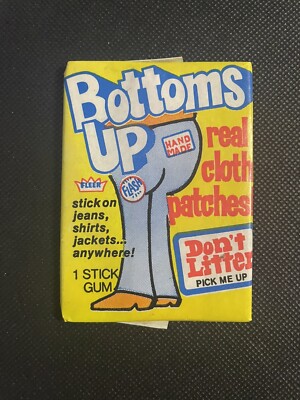 Vintage 1974 Fleer Bottoms Up Patches Sealed Unopened Wax Pack VERY RARE L9