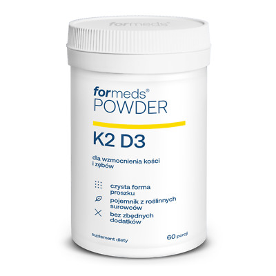 Natural Vitamin K2(K2 MK7) D3 Powder Only Natural Ingredients 60 Servings
