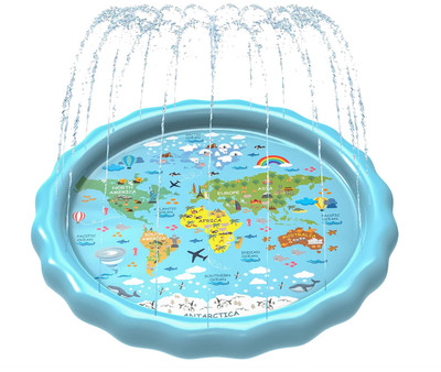 3-in-1 Splash Pad, Sprinkler for Kids and Baby Pool for Learning, Gift Idea