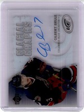 2005-06 Upper Deck Ice Glacial Graphs Gilbert Brule RC Auto Columbus Blue