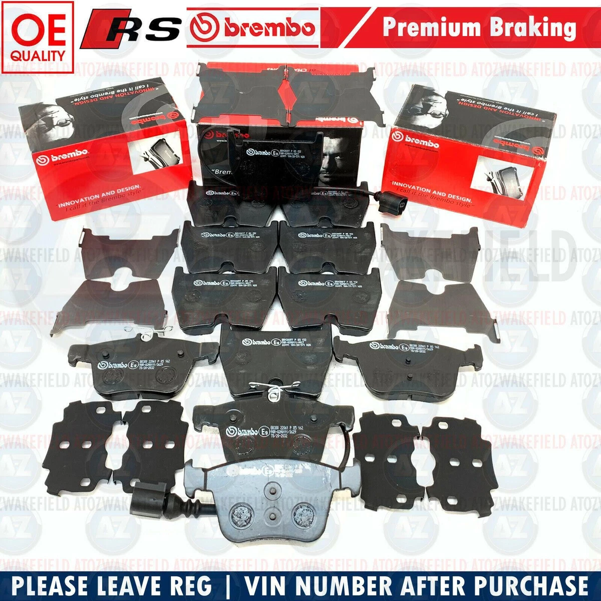 Audi genuine 2024 brake pads