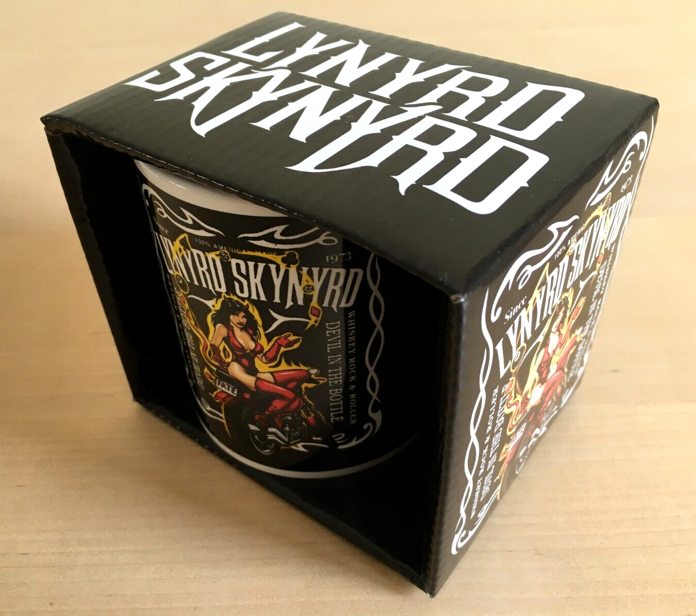 Lynyrd Skynyrd Mug Cup Devil In The Bottle Coffee Officially Licensed NEW/BOXED
