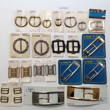 Vintage Belt Buckles New on Cards by LaVogue La Mode -Lot of 22