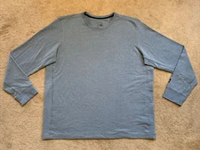 VGC The North Face Long Sleeve Cotton Poly Blend Pullover Sweatshirt BLUE XXL