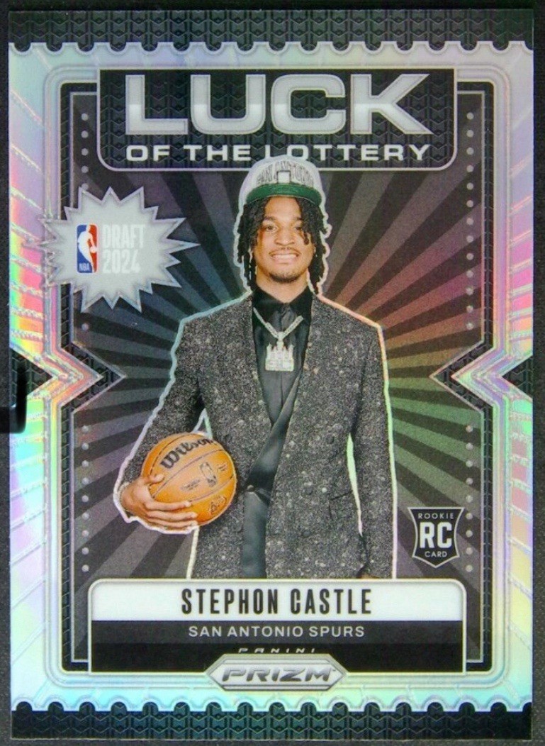 2024-25 Panini Prizm - Luck of the Lottery Stephon Castle #12 Silver Prizm (RC)