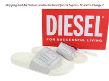 DIESEL Sa-Mayemi Womens Sandals EU39 Light Beach Slippers Open Toe Slide RRP  80