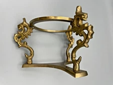 Brass Dragon Metal Sphere Stand Base Holder Display Rack Orb 3” Inside 3.25 Hi