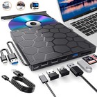 Externes DVD Laufwerk,CD-Brenner,Externes CD Laufwerk mit SD/TF-Kartenleser