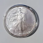 2007 American Silver Eagle 1 oz .999 Fine Silver $1 Coin BU in Capsule w/...