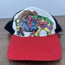 Marvel Super Heroes Hat Black Adjustable Hat ...