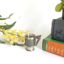 Vintage Brass Tankard Kitchen Witch Desk Decor Retro Vintage Boho