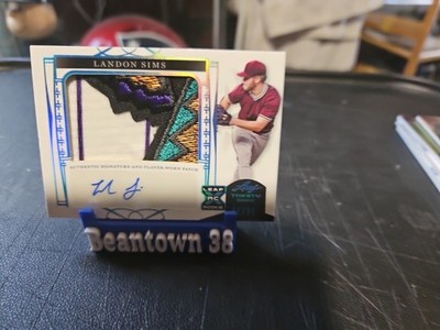 2022 Leaf Trinity  Blue Foil #PA-LS1 Landon Sims /25