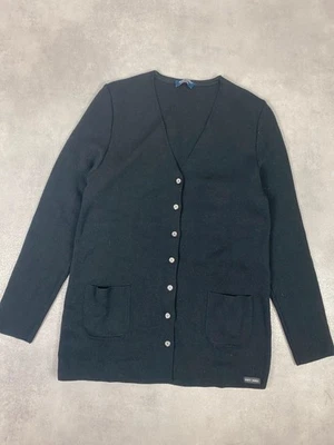 Cardigan / gilet Marin Saint James noir T. 1 - 38 100% laine vierge - Photo 1/4