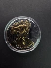 2020 American Silver Eagle Proof 1 oz of .999 silver, 24K Gold Gilded