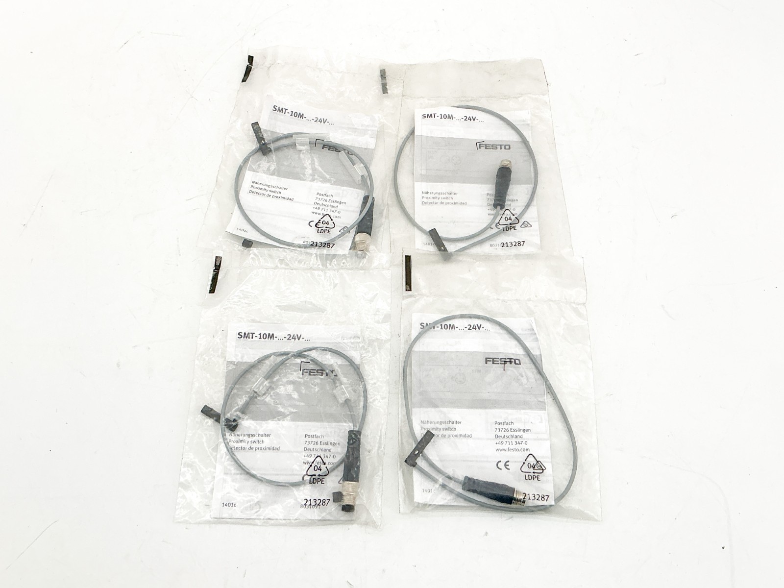 New Lot of 4 Festo 213287 Proximity Sensor SMT-10M-24V