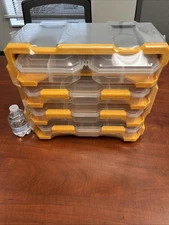 Heavy Duty 51 Compartment Rack 5 Bin Parts tools Storage Organizer Hangable NEW