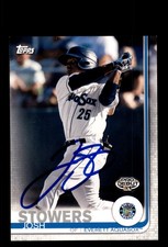 Signed Baseball Card Auto Josh Stowers 2019 Topps Pro Debut #198