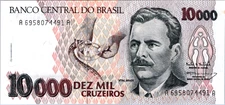 Brazil 10,000 Cruzeiros 1990-1993 UNC Pick 233C