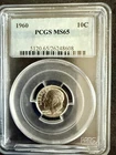 1960 Roosevelt Dime PCGS MS65 10 cents