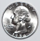 1954 Washington Quarter CHOICE BRILLIANT UNCIRCULATED (L252)