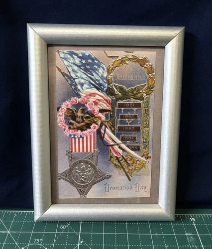 Civil War Rare GAR Veterans Medal Postcard
