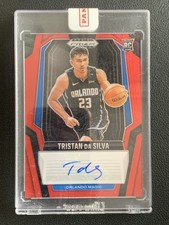 Tristan Da Silva 2024-25 Panini Prizm Black Rookie Signatures Red RC /99 #RS-TDS